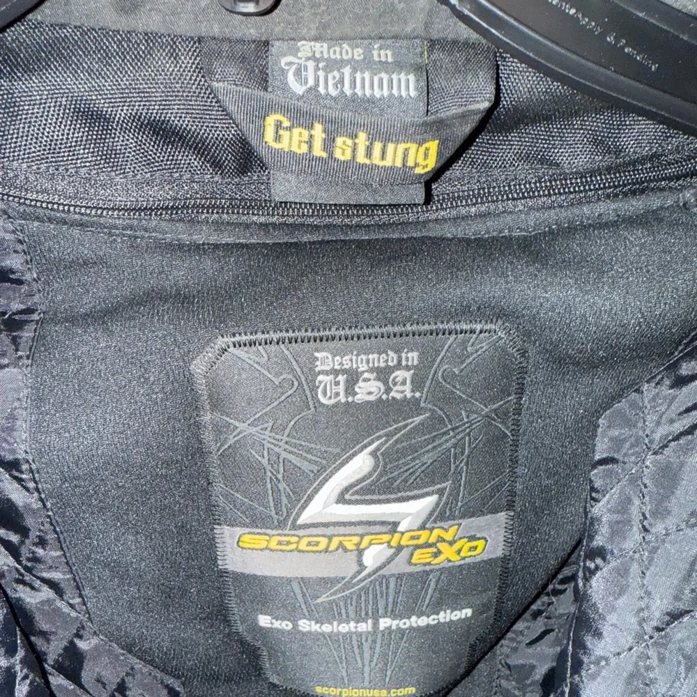 Scorpion Exo Skeletal Safety Moto Biker Jacket With Zip Out Kwikwick Liner - Picture 7 of 11